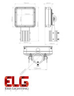 ابعاد پروژکتور اس ام دی 30 وات