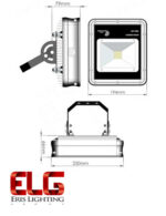 ابعاد پروژکتور اس ام دی 50 وات