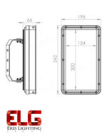 ابعاد پروژکتور اس ام دی 60 وات