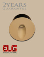 چراغ توکار کنار پله ای گرد 3 وات