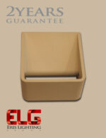 چراغ دکوراتیو مکعب بدنه سفید/مشکی مدل Q040