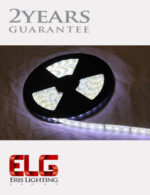 ریسه نواری 12 ولت SMD تراکم 60 نور سفید بدنه PVC