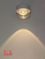 چراغ دکوراتیو لنزدار یکطرفه 3 وات بدنه سفید IP20