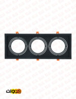 قاب توکار مربعی 3×1 اکووات مخصوص لامپ ar111 - Image 5