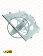 قاب توکار مربعی 2×1 اکووات مخصوص لامپ ar111