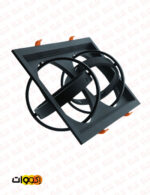 قاب توکار مربعی 2×1 اکووات مخصوص لامپ ar111 - Image 2