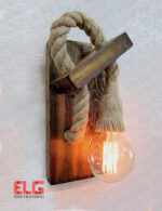 دیواری چوبی کنفی لامپ خور 60w