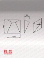 چراغ دکوراتیو دیواری سفید مدل AB0600 - Image 2