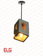 چراغ آویز بتنی مربع