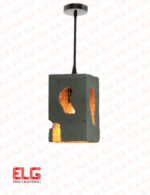 چراغ آویز بتنی مربع