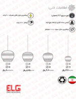 چراغ آویز کارتنی بی یو دی مدل BUD