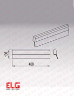 چراغ دکوراتیو دیواری سفید مدل AB0500A