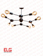 لوستر مولکولی 8 شعله فلزی مدل RA10107 - Image 2