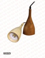 چراغ آویز تمام چوبی با لامپ انگاره مدل ASA 1