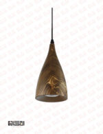 چراغ آویز تمام چوبی با لامپ انگاره مدل ASA 2