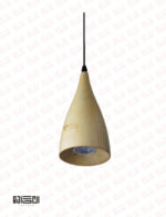 چراغ آویز تمام چوبی با لامپ انگاره مدل ASA 2