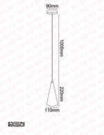 چراغ آویز چوبی لامپ دار انگاره