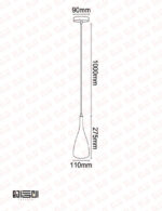 چراغ آویز تمام چوبی با لامپ انگاره مدل ASA 1