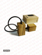 لامپ آویز تمام چوبی انگاره مدل WPS 03