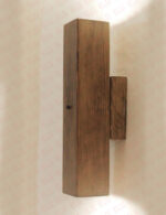 چراغ دکوراتیو دو طرفه تمام چوبی با لامپ انگاره مدل دارکوب 4 - Image 2