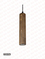 چراغ آویز انگاره چوبی لامپ دار مدل NEY 1