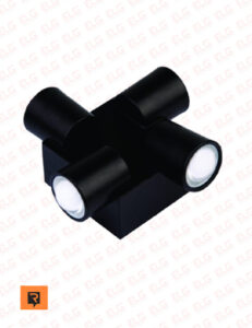 چراغ دکوراتیو 4 وات چهار طرفه مربع 90 درجه ای لنز محدب رسام - Image 2