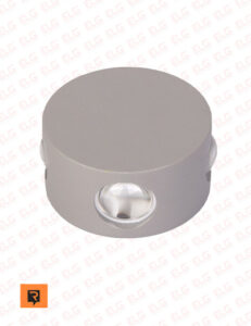 چراغ دکوراتیو 4 وات چهار طرفه گرد لنز محدب رسام