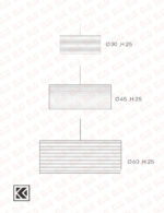 لوستر آویز کارتنی دست ساز مدل SHAID