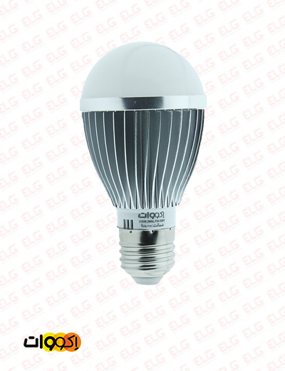 لامپ LED حبابی 7.5 وات بدنه آلومینیومی اکووات