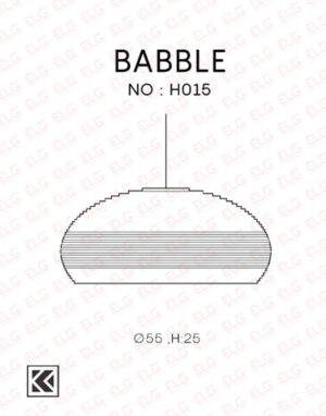 لوستر آویز کارتنی دست ساز مدل BABBLE