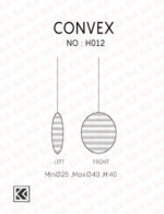 آویز کارتنی دست ساز مدل convex