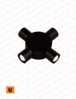 چراغ دکوراتیو چهارطرفه گرد 4 وات لنز محدب رسام