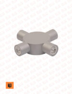 چراغ دکوراتیو چهارطرفه گرد 4 وات لنز تخت رسام