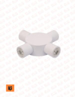 چراغ دکوراتیو چهارطرفه گرد 4 وات لنز تخت رسام