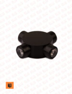 چراغ دکوراتیو چهارطرفه گرد 4 وات لنز تخت رسام