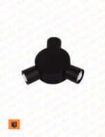 چراغ دکوراتیو سه طرفه گرد 3 وات لنز محدب رسام