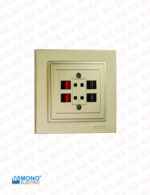 کلید و پریز مونو سری لاریسا رنگ بژ - Image 6