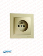 کلید و پریز مونو سری دسپینا رنگ بژ