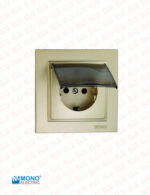 کلید و پریز مونو سری لاریسا رنگ بژ - Image 3