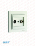 کلید و پریز مونو سری دسپینا رنگ کرم - Image 12