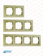 کلید و پریز مونو سری لاریسا رنگ بژ - Image 5