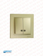 کلید و پریز مونو سری لاریسا رنگ بژ - Image 4