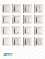 کلید و پریز مونو سری دسپینا رنگ کرم - Image 3