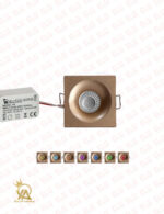 چراغ COB چشمی 3 وات توکار بدنه قهوه ای یکتا افروز