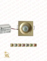 چراغ COB چشمی 3 وات توکار بدنه طلایی یکتا افروز