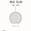 لوستر آویز کارتنی مدل Big Sun