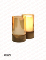 چراغ رومیزی چوبی انگاره مدل هاله 1