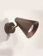 چراغ سقفی چوبی با لامپ انگاره مدل نگاه 5