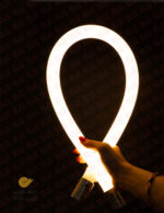 نئون فلکس سیلیکونی 360 گرد با ریسه 2420 دوبل لوپ لایت