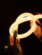 نئون فلکس سیلیکونی 360 گرد با ریسه 2420 دوبل لوپ لایت